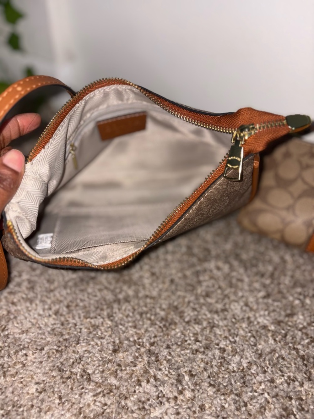 Coach Rose Pink Leather Crossbody with Gold-Tone Buckle - Picture 3 of 5